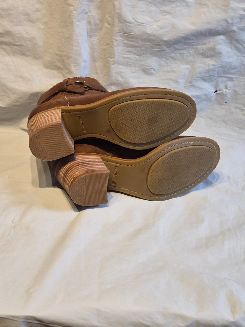 New In Box sz 7M Sperry Top-Sider Dark Brown Chelton Leather Booties - Picture 5 of 11